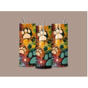 20 Ounce Skinny Tumblers. Includes metal straw and lid with slider